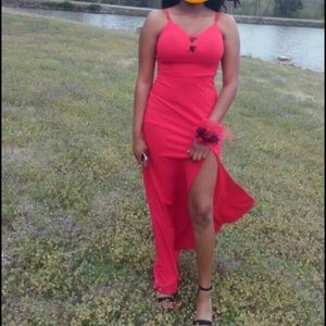 Red prom dress